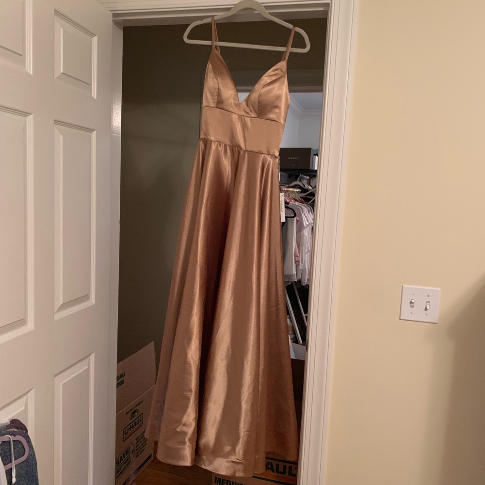 Gold dress